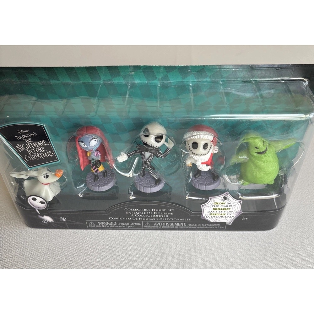 Disney The‎ Nightmare Before Christmas 2.5-Inch Mini Figure 5-Pack Glow In Dark